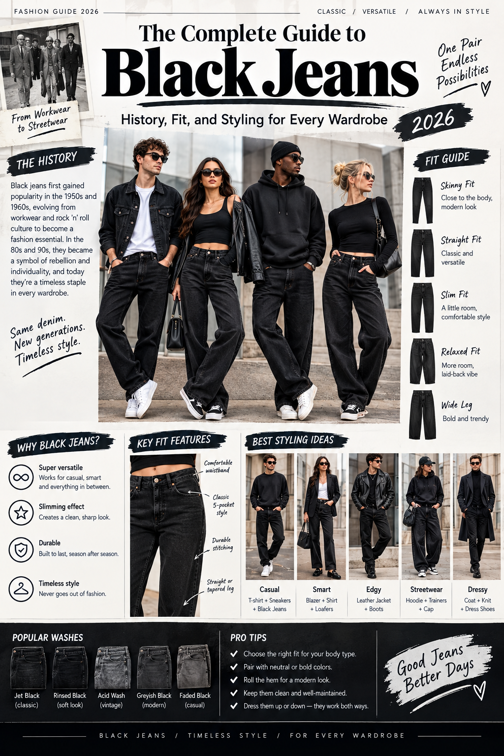 black jeans