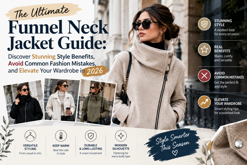 funnel neck jacket